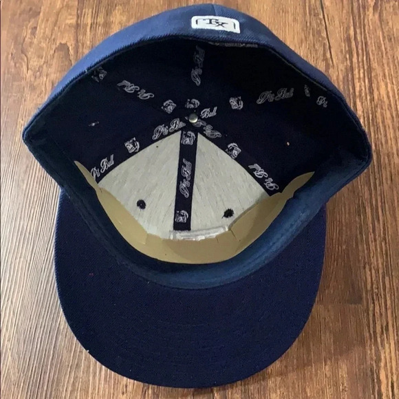 Texas Fitted Baseball Cap Navy Blue with White  XL - Picture 8 of 11